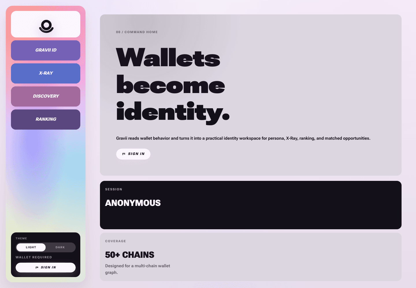 Gravii user app development screenshot